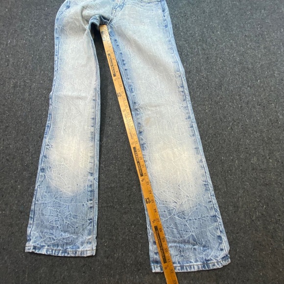 Pepe Jeans Y2K Women 25 F73 Light Wash Straight Leg Low Rise Denim Jeans Faded - Picture 9 of 12